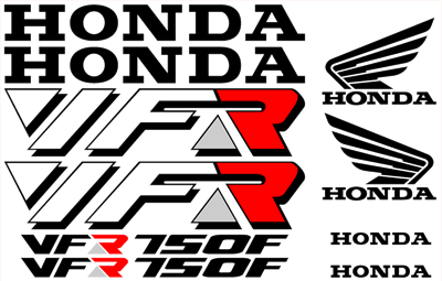 High Quality Sticker Honda VFR 750 Decal Set 1993 Model